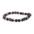 Amethyst and Brass Beaded Bracelet from Thailand 'Beautiful Thai in Purple'