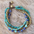 Multi Gemstone Beaded Bracelet from Thailand 'Freedom of Expression in Blue'
