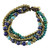 Multi Gemstone Beaded Bracelet from Thailand 'Freedom of Expression in Blue'