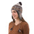 100 Alpaca Chullo Hat in Tan and Eggshell from Peru 'Andean Patterns'