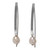 Sterling Silver and Cultured Pearl Drop Earrings 'Ever After'