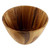 3 Quart Conical Wood Serving Bowl Hand Crafted in Thailand 'Conical Nature'