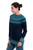 Navy Blue 100 Alpaca Pullover Patterned Peruvian Sweater 'Playful Navy Blue'