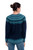 Navy Blue 100 Alpaca Pullover Patterned Peruvian Sweater 'Playful Navy Blue'