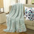 Pastel Green Throw Blanket with Fringes from India 'Mint Beauty'