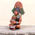 Antique Maya Man Original Ceramic Sculpture Signed by Artist 'Maya with Chu Vessel'
