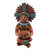 Highly Detailed Original Ceramic Sculpture of a Maya Man 'Maya with Pot'