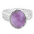 Amethyst and Sterling Silver Cocktail Ring from India 'Lilac Ecstasy'