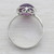 Amethyst and Sterling Silver Cocktail Ring from India 'Lilac Ecstasy'