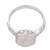 Rose Quartz and Sterling Silver Indian Jali Cocktail Ring 'Rose Ecstasy'