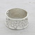 Sterling Silver Floral Band Ring from India 'Band of Flowers'