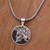 Sterling Silver Helmet Pendant Necklace from Indonesia 'Hayam Wuruk Helmet'