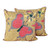 Cotton Pillow Covers with Butterfly Embroidery Pair 'Joyful Butterfly'