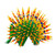 Yellow and Green Copal Wood Alebrije Porcupine Sculpture 'Cute Porcupine'