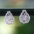 Sterling Silver Wrap Teardrop Stud Earrings from Thailand 'Teardrop Wrap'