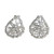 Sterling Silver Wrap Teardrop Stud Earrings from Thailand 'Teardrop Wrap'