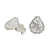 Sterling Silver Wrap Teardrop Stud Earrings from Thailand 'Teardrop Wrap'