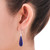 Lapiz Lazuli  Sterling Silver Dangle Earrings from Thailand 'Morning Raindrops'