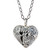 Sterling Silver Heart Shaped Mexican Hummingbird Necklace 'Tuxtepec Hummingbird'