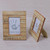 4x6 and 3x5 Natural Finish Albesia Wood Photo Frames 'Wood Stripes'