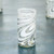 Set of 6 Blown Recycled White Highball Glasses from Mexico 'Whirling White'