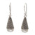Indonesian Cultured Pearl and Sterling Silver Earrings 'Moonlight Cones'