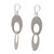 Sterling Silver Modern Circle Dangle Earrings from Indonesia 'Loving Bond'