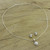 Bridal Pearl Jewelry Set in Sterling Silver  'White Cloud'