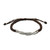 Karen Silver Wristband Bracelet in Brown from Thailand 'Karen Twist in Brown'