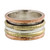 Sterling Silver Copper and Brass Spinner Ring from India 'Alluring Rotation'
