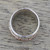 Sterling Silver Copper and Brass Textured Spinner Ring 'Five Senses'