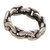 Sterling Silver Unisex Chain Motif Band Ring from Indonesia 'Family Links'