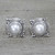 Cultured Pearl and Sterling Silver Earrings from India 'Morning Crowns'