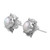 Cultured Pearl and Sterling Silver Earrings from India 'Morning Crowns'