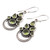 Sterling Silver and Peridot Bollywood Glam Earrings 'Radiant Green'