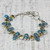 Citrine and Composite Turquoise Link Bracelet from India 'Golden Skies'