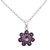 Amethyst and Sterling Silver Pendant Necklace from India 'Morning Glitter in Purple'