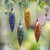 Four Handcrafted Gold Tone Albesia Wood Ornaments from Bali 'Golden Cones'