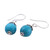 Blue Aventurine and Sterling Silver Dangle Earrings 'Sweet Blue Exuberance'