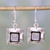 Handcrafted Rainbow Moonstone Sterling Silver Earrings 'Perfect Poise'