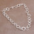 925 Sterling Silver Modern Chain Necklace from Bali 'Stellar Rings'