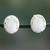 Rainbow Moonstone Stud Earrings 'Morning Frost'