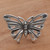 Artisan Crafted Sterling Silver Butterfly Ring from Bali 'Emerging Butterfly'