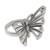 Artisan Crafted Sterling Silver Butterfly Ring from Bali 'Emerging Butterfly'