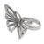 Artisan Crafted Sterling Silver Butterfly Ring from Bali 'Emerging Butterfly'