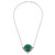 Andean Chrysocolla and Sterling Silver Pendant Necklace 'Essence of Time'