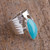 Turquoise and Sterling Silver Cocktail Ring from Mexico 'Imperial Crown'