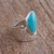 Turquoise and Sterling Silver Cocktail Ring from Mexico 'Imperial Crown'