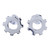 Silver Gear Earrings with High Polish Finish from Thailand 'Gears Turning'