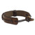 Men's Brown Leather Wristband Bracelet from Ghana 'Enduring Strength in Brown'